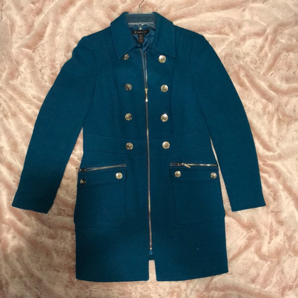 Blue dress coat